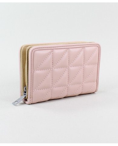 Ladies Pink Wallet with Seams