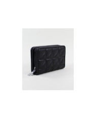 Women's Black Wallet with Seams