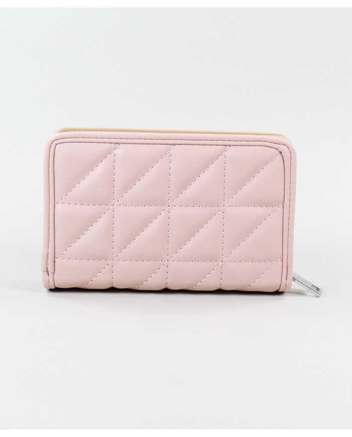 Ladies Pink Wallet with Seams