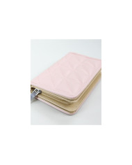Ladies Pink Wallet with Seams