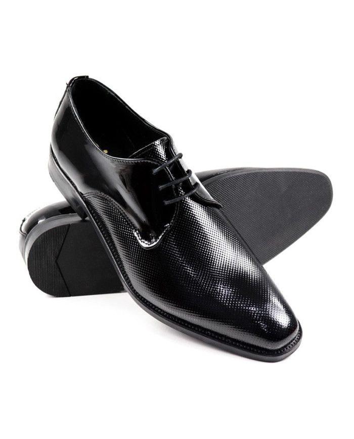Black Ginova Man Shoes in Verniz