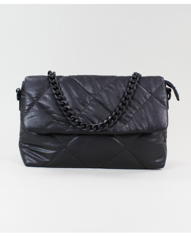 Mala Preta de Senhora com Corrente