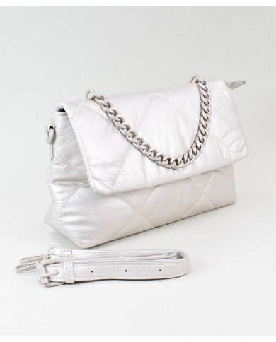 Ladies Platinum Suitcase with Chain