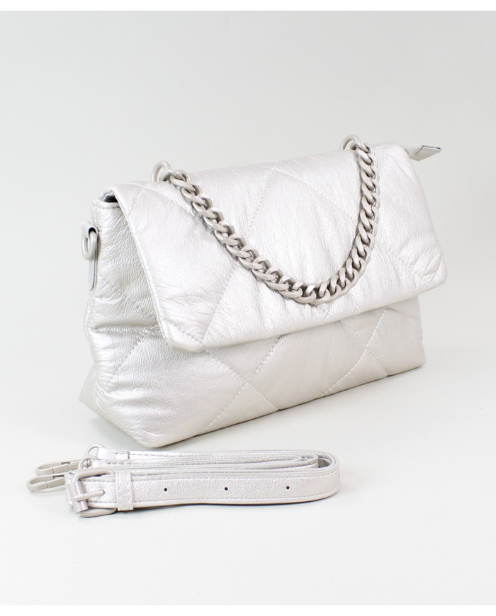 Ladies Platinum Suitcase with Chain