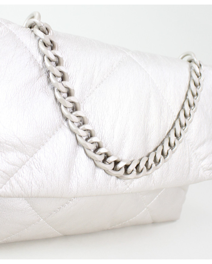 Ladies Platinum Suitcase with Chain