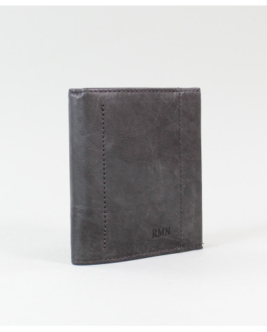Men's Gray Wallet with Clip for Notes