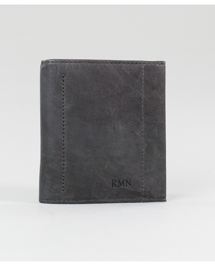 Men's Gray Wallet with Clip for Notes
