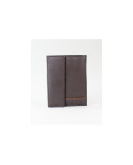 Cartera de cuero marrón