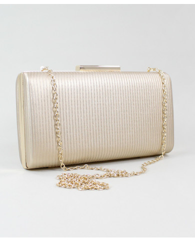 Pochete Dourada de Senhora Retangular