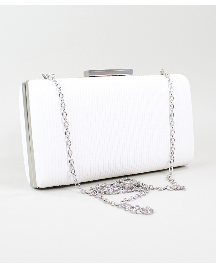 Pochete Branco de Senhora Retangular