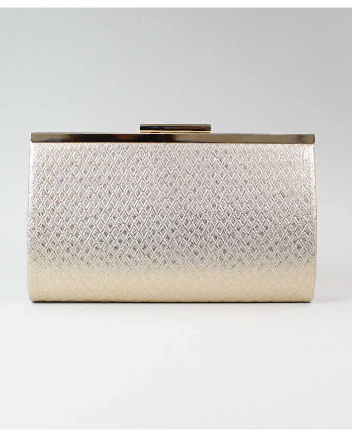 Pochete Dourada de Senhora com Textura