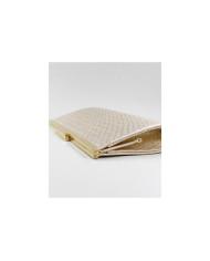 Pochete Dourada de Senhora com Textura