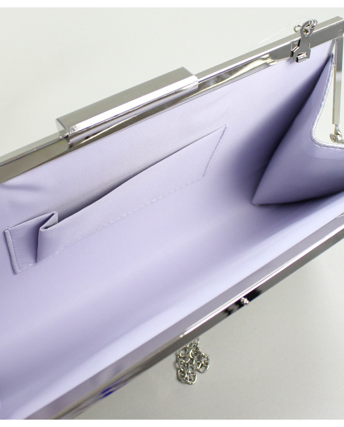 Pochete Prata de Senhora com Textura