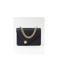 Mala negra de Lady con cadena