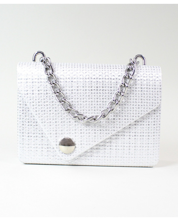 Damas de plata caja con cadena