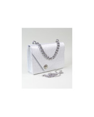 Damas de plata caja con cadena