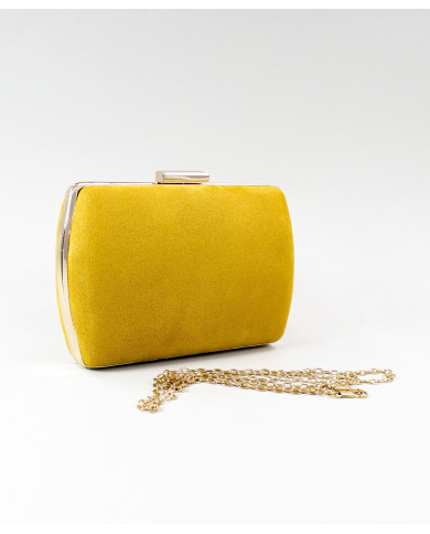 Pochete Amarela em Camurça