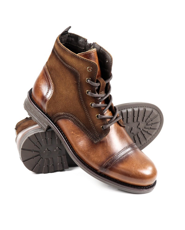 Men's Boots in Camel Vintage Ginova