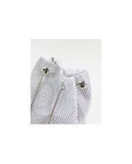 Mala Bucket Prateada com Brilhantes