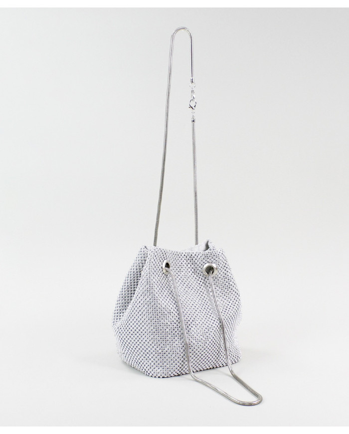 Caja de cubo de plata con brillo