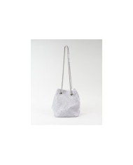 Mala Bucket Prateada com Brilhantes