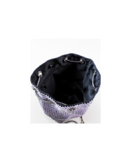 Funda de cubo metálico negro con brillo