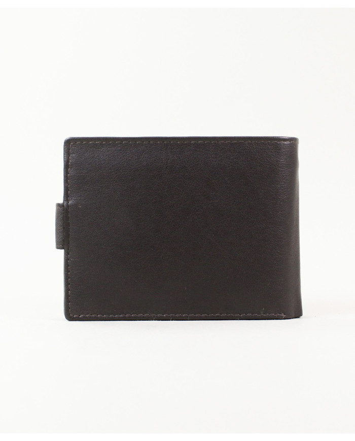 Cartera de cuero marrón