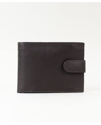 Cartera de cuero marrón