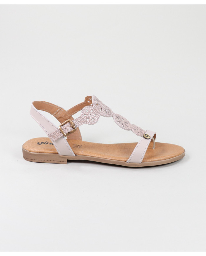 Sandálias Rosa de Senhora com Tira de Apertar