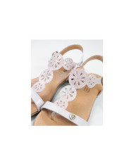 Pink sandals of Lady with Apertar Strip