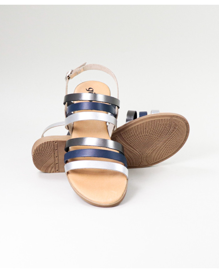 Sandals of Lady with Strips Ginova