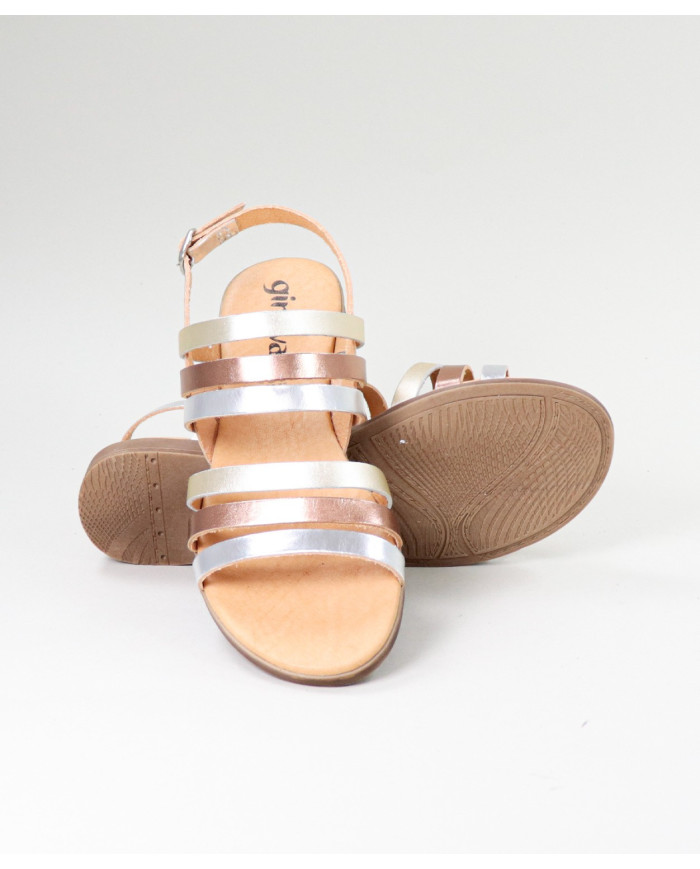 Sandals of Lady with Strips Ginova