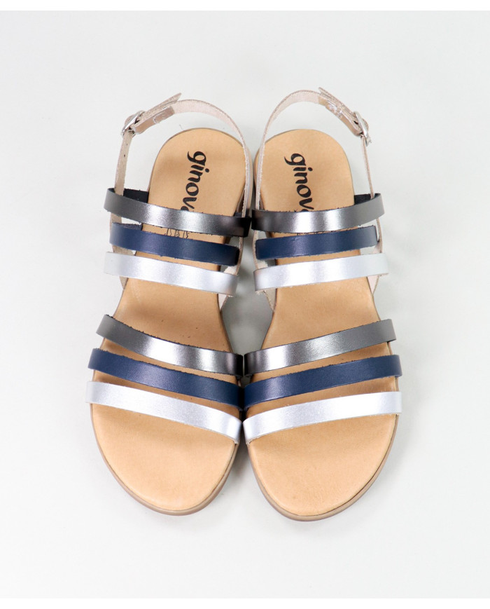 Sandals of Lady with Strips Ginova