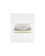 Pochete Dourada de Senhora com Textura Metalizada
