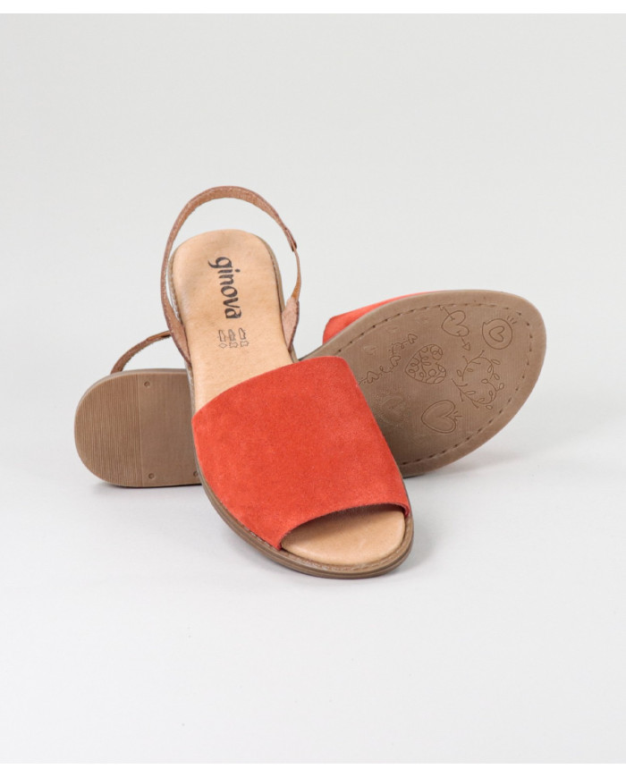 Sandalias de Señora con Faja en el Frente