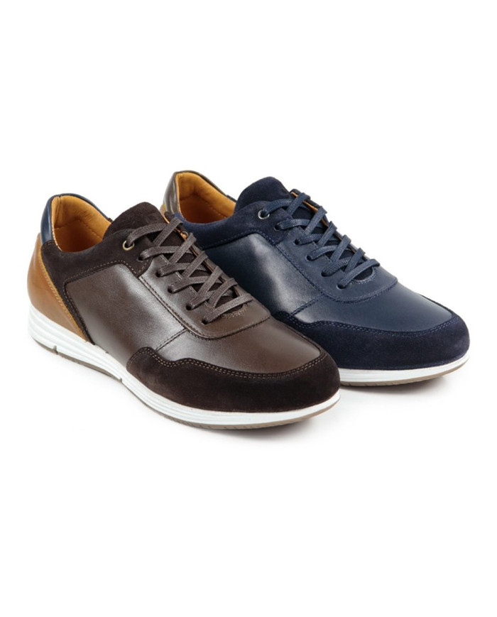 Men's Trainers with Details in Camurça Ginova