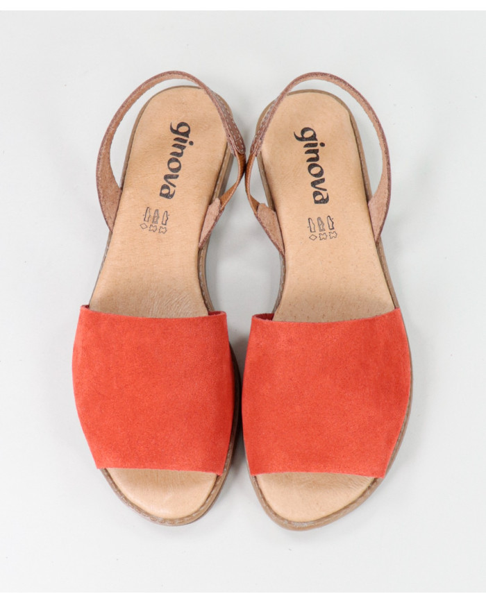 Sandalias de Señora con Faja en el Frente