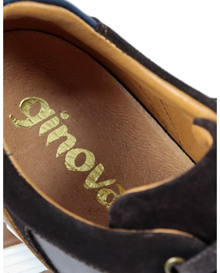 Entrenadores de hombres con detalles en Camurça Ginova