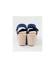 Blue Sandals by Mrs. Ginova de Tiras Cruzadas