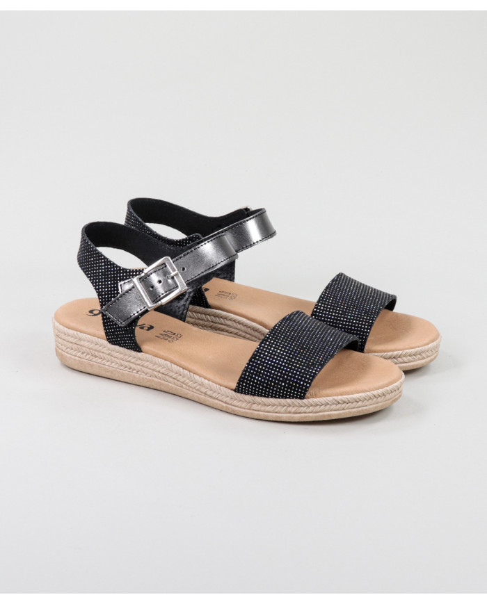 Sandalias Lady Ginova con acabado brillante