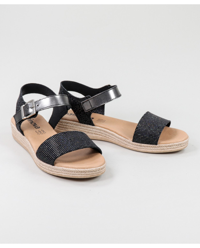 Sandalias Lady Ginova con acabado brillante