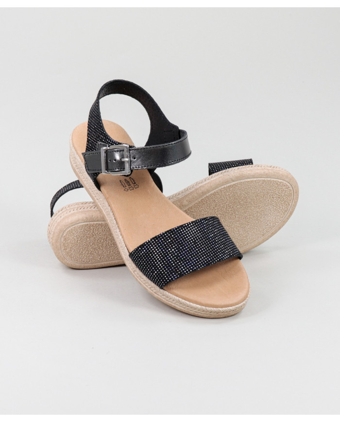 Sandalias Lady Ginova con acabado brillante
