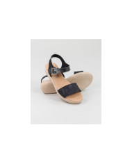 Black Sandals by Madame Ginova with Bright Finish