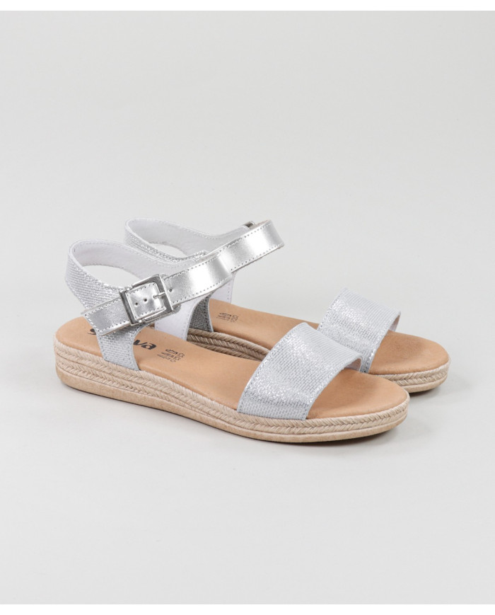 Sandalias Lady Ginova con acabado brillante