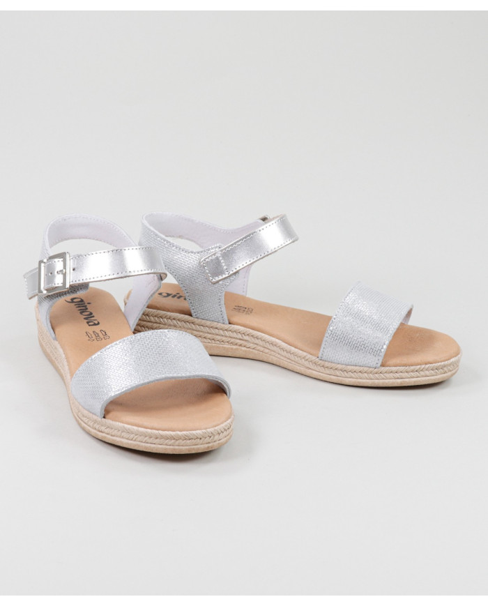 Sandalias Lady Ginova con acabado brillante