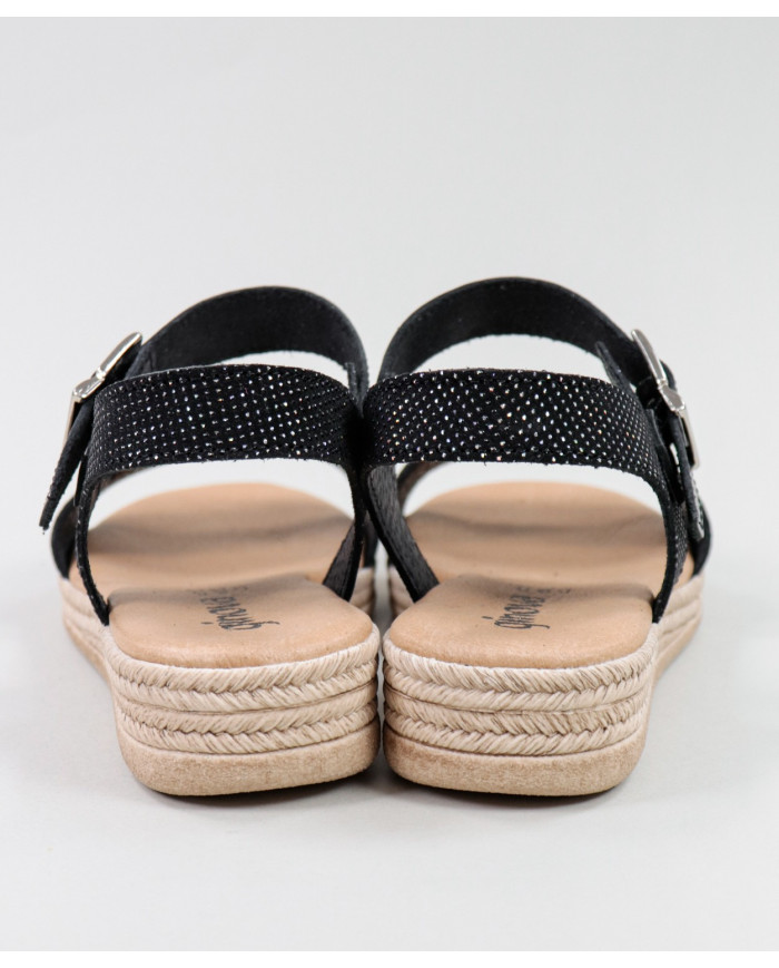 Sandalias Lady Ginova con acabado brillante