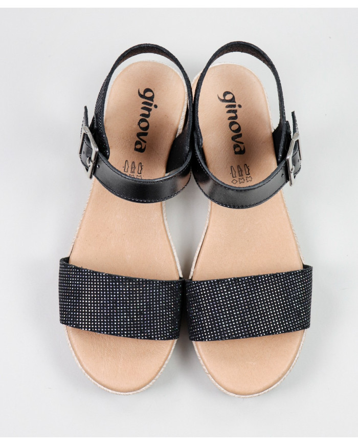 Sandalias Lady Ginova con acabado brillante