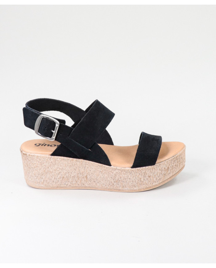 Black Sandals by Mrs. Ginova de Tiras Suaves