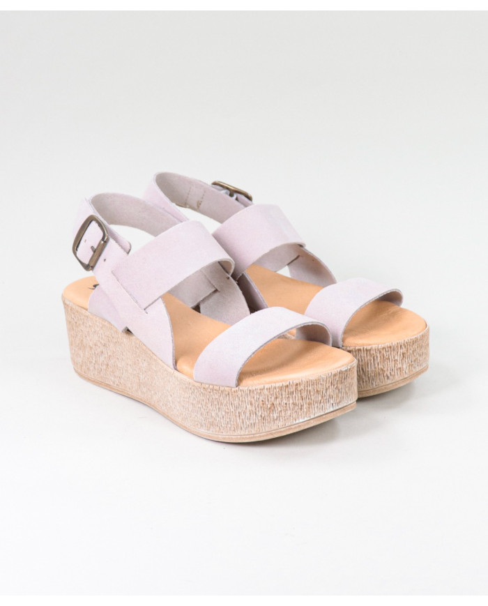 Rosa de Senhora Ginova de Tiras Suaves sandals