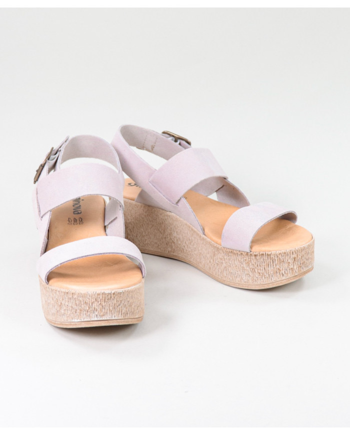 Rosa de Senhora Ginova de Tiras Suaves sandals